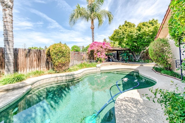 6211 N Cleo Ave, Fresno, CA 93722 - view of swimming pool featuring a fenced backyard