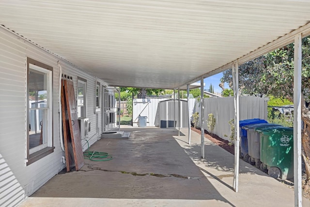 261 Belmont Rd, Exeter, CA 93221 - view of patio / terrace featuring a storage shed, fence, and an outbuilding