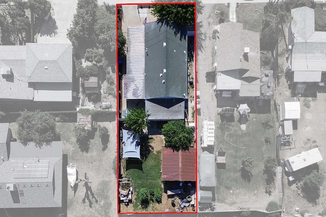 261 Belmont Rd, Exeter, CA 93221 - aerial view of property and surrounding area featuring property parcel outlined