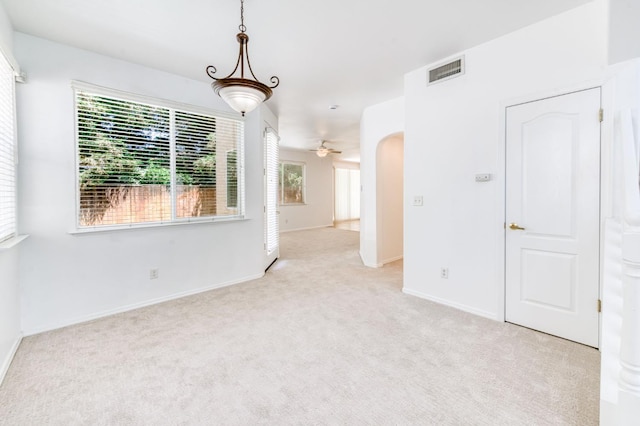 83 W Bohemia Ln, Clovis, CA 93619 - unfurnished room with carpet floors, a ceiling fan, and baseboards