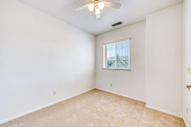 83 W Bohemia Ln, Clovis, CA 93619 - unfurnished room featuring a ceiling fan, light carpet, and baseboards