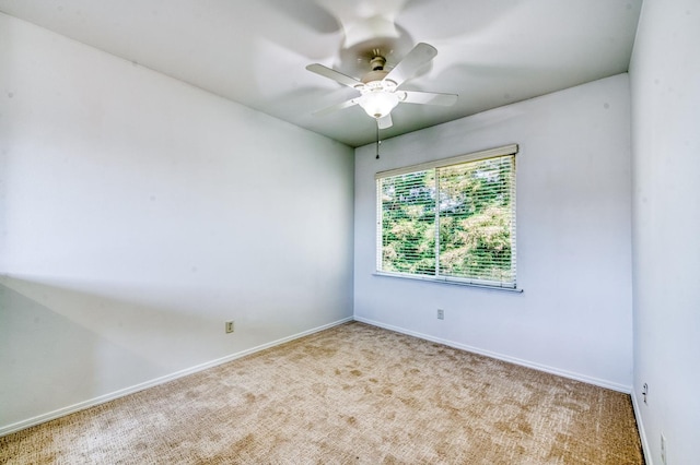 83 W Bohemia Ln, Clovis, CA 93619 - carpeted empty room featuring baseboards and a ceiling fan