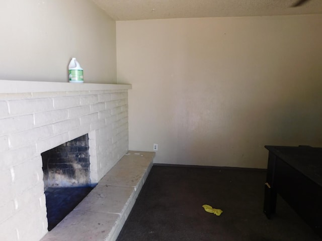 3032 W Alamos Ave, Fresno, CA 93722 - detailed view of a fireplace and carpet floors