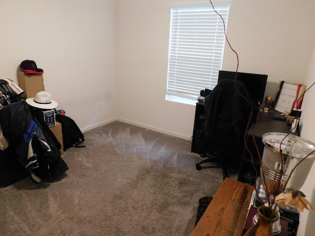 865 S Bridle Ave, Fresno, CA 93727 - home office featuring carpet flooring and baseboards