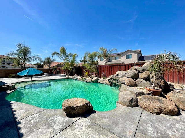16052 W Middleton Ave, Kerman, CA 93630 - view of pool featuring a fenced backyard and a patio