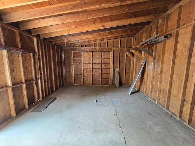 view of storage room