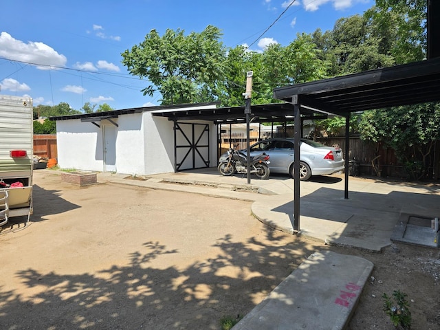 view of car parking