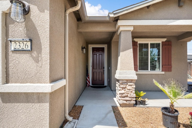 2326 W Flagstaff, Visalia, CA 93291 - view of exterior entry with stucco siding