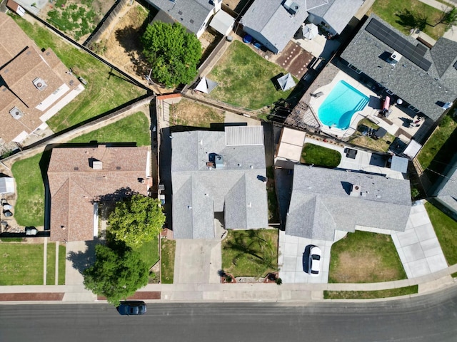 1913 N Waukena Way, Hanford, CA 93230 - drone / aerial view of a pool area