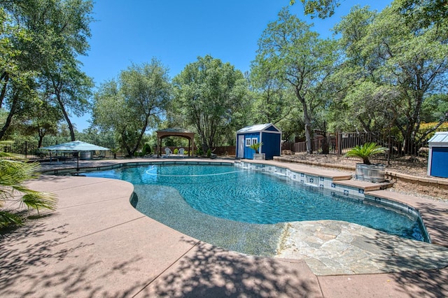 47307 Sunshine Terrace Dr, Coarsegold, CA 93614 - swimming pool featuring a gazebo and a patio