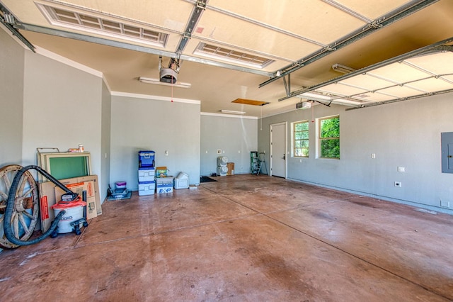 47307 Sunshine Terrace Dr, Coarsegold, CA 93614 - garage with a garage door opener and electric panel