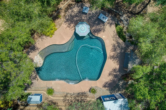47307 Sunshine Terrace Dr, Coarsegold, CA 93614 - bird's eye view of a pool