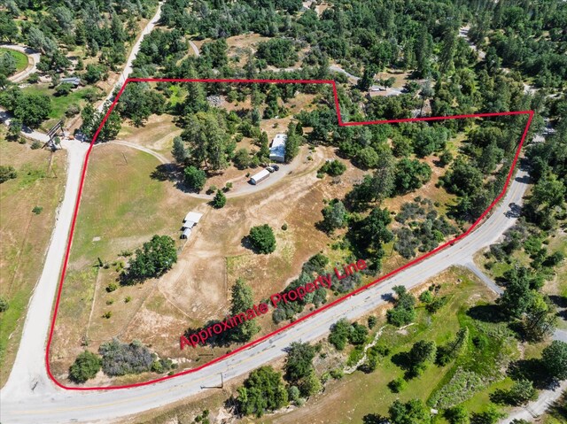 34133 Keller Rd, North Fork, CA 93643 - aerial view of property and surrounding area with property boundaries highlighted