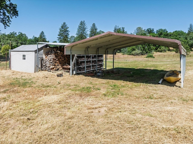 34133 Keller Rd, North Fork, CA 93643 - view of vehicle parking featuring a detached carport