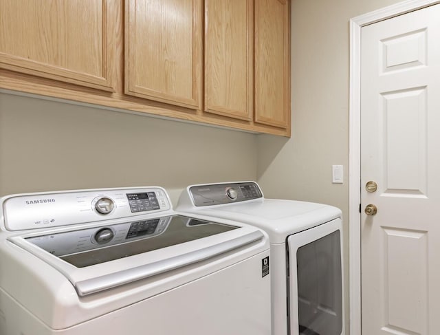 7026 E Dayton Ave, Fresno, CA 93737 - washroom featuring independent washer and dryer and cabinet space