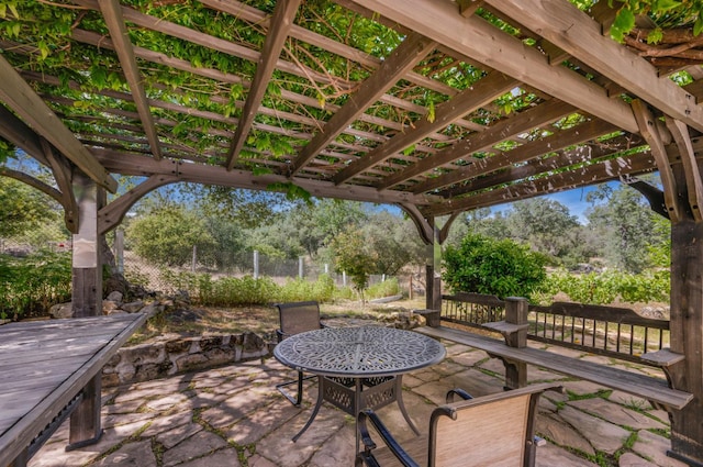 44719 Savage Rd, Coarsegold, CA 93614 - view of patio / terrace with a pergola
