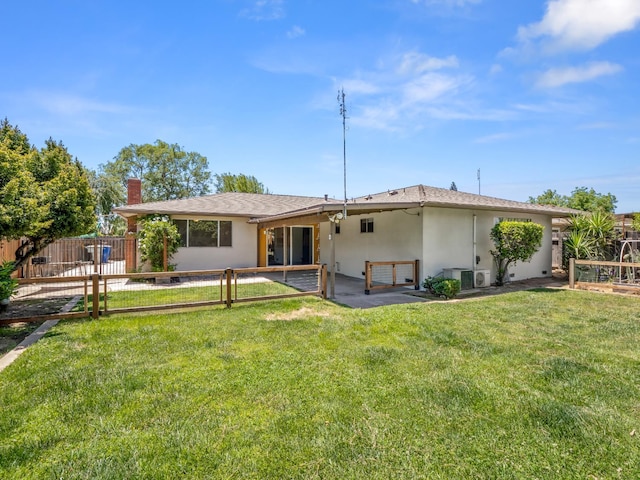 1646 W Millbrae Ave, Fresno, CA 93711 - rear view of house with stucco siding and a chimney