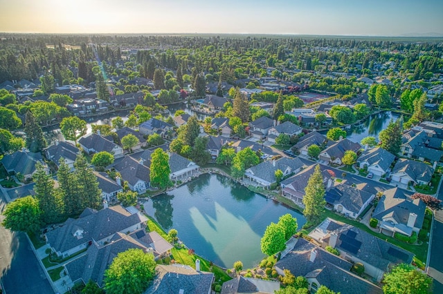 2895 W Kensington Ln, Fresno, CA 93711 - aerial view of residential area with a large body of water