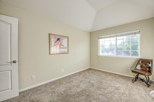 2895 W Kensington Ln, Fresno, CA 93711 - unfurnished bedroom with carpet floors, vaulted ceiling, and baseboards