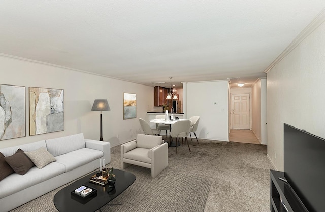 7178 N Fruit Ave Unit 115, Fresno, CA 93711 - living area with crown molding and light carpet