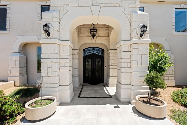14215 Killarney Dr, Madera, CA 93636 - property entrance featuring stone siding