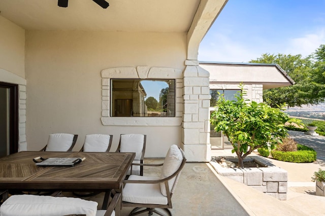 14215 Killarney Dr, Madera, CA 93636 - view of patio with a ceiling fan