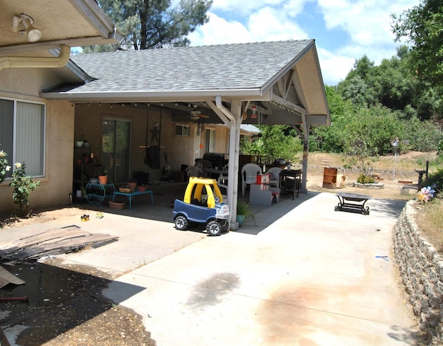 43379 Leach Rd, Ahwahnee, CA 93601 - view of patio / terrace featuring a ceiling fan