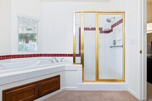 2871 E Ryan Ln, Fresno, CA 93720 - bathroom featuring a stall shower and a bath