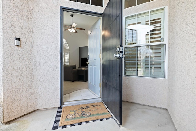 2871 E Ryan Ln, Fresno, CA 93720 - doorway to property with stucco siding