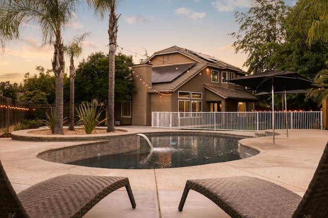 2176 E Pinehurst Ave, Fresno, CA 93730 - view of swimming pool with a patio area