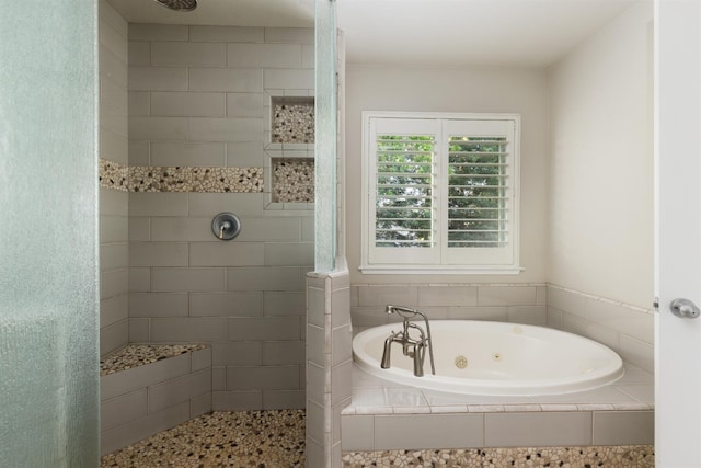 2176 E Pinehurst Ave, Fresno, CA 93730 - full bath with a whirlpool tub and a walk in shower