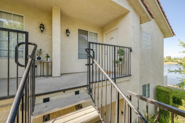 1542 E Alluvial Ave Unit 224, Fresno, CA 93720 - stairs with a water view