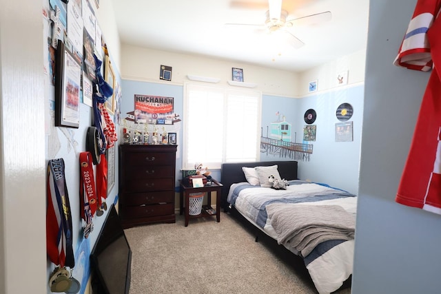 2143 Everglade Ave, Clovis, CA 93619 - bedroom with carpet flooring and a ceiling fan