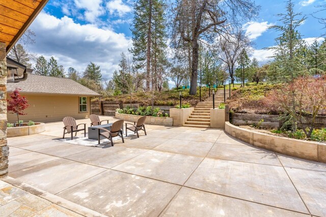 55606 Rd 226, North Fork, CA 93643 - view of patio / terrace with stairs