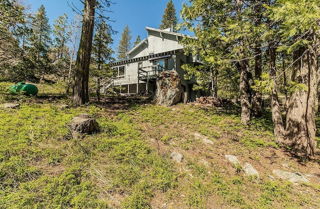 38830 Littlefield Rd, Shaver Lake, CA 93664 - view of yard with a deck