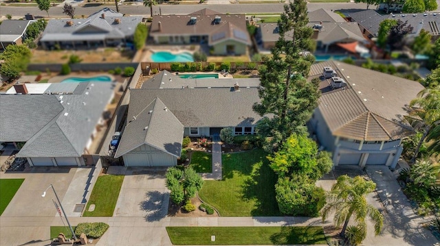 3595 W Magill Ave, Fresno, CA 93711 - aerial view of residential area with a pool area