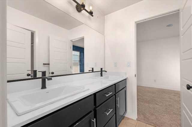 2520 S Spruce St, Visalia, CA 93292 - full bath with double vanity and baseboards