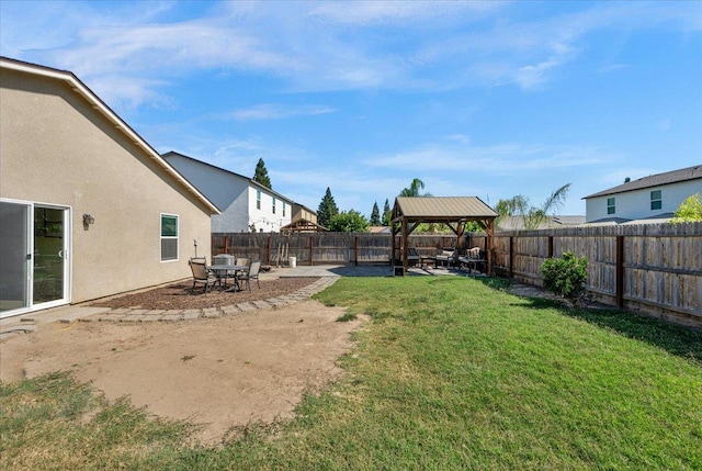 2520 S Spruce St, Visalia, CA 93292 - view of yard featuring a gazebo and a patio