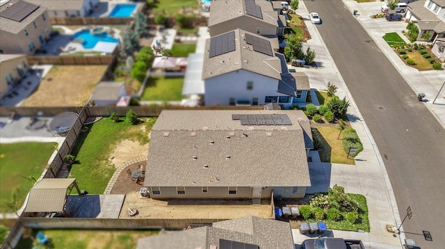 2520 S Spruce St, Visalia, CA 93292 - aerial view of residential area with a pool area