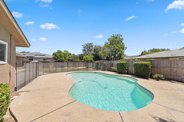 2051 E Fremont, Fresno, CA 93710 - view of swimming pool featuring a patio area and a fenced backyard