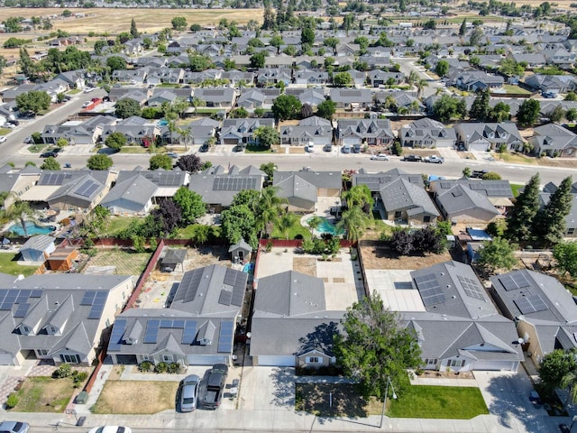 5164 W Michigan Ave, Fresno, CA 93722 - aerial view of property and surrounding area with nearby suburban area
