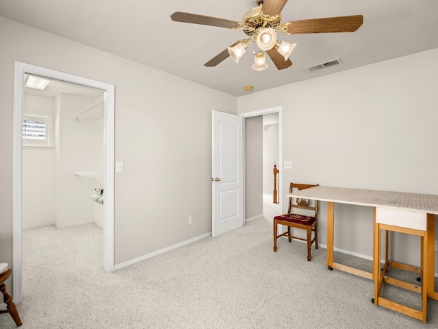6424 N Allison Ln, Fresno, CA 93711 - office space with ceiling fan, carpet floors, and baseboards