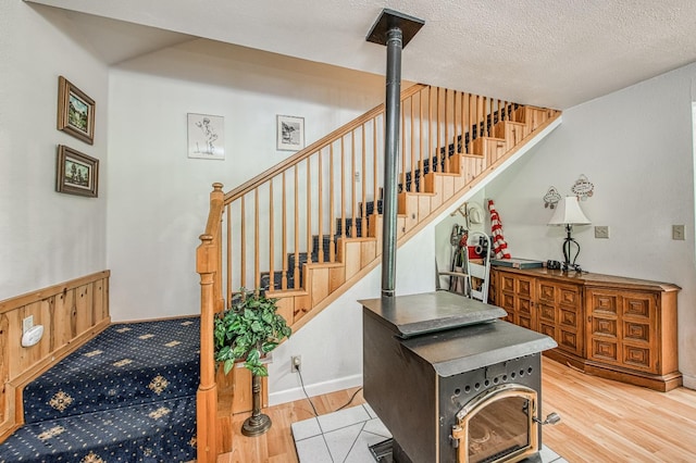 42357 Hanging Branch Rd, Shaver Lake, CA 93664 - staircase with wood finished floors