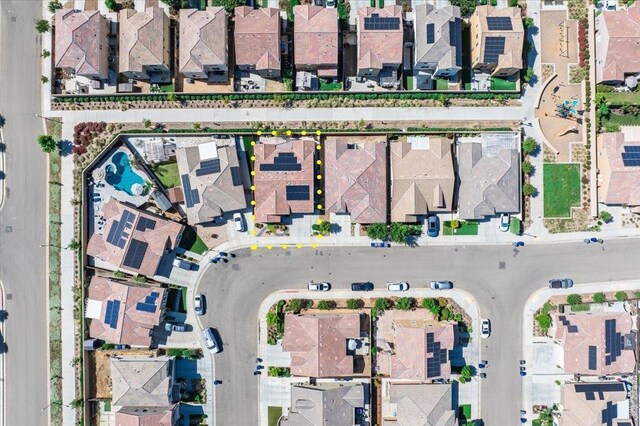 3930 Saginaw Ave, Clovis, CA 93619 - aerial view of property's location featuring property boundaries highlighted and nearby suburban area