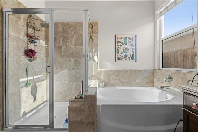 3930 Saginaw Ave, Clovis, CA 93619 - bathroom with a bath and a stall shower