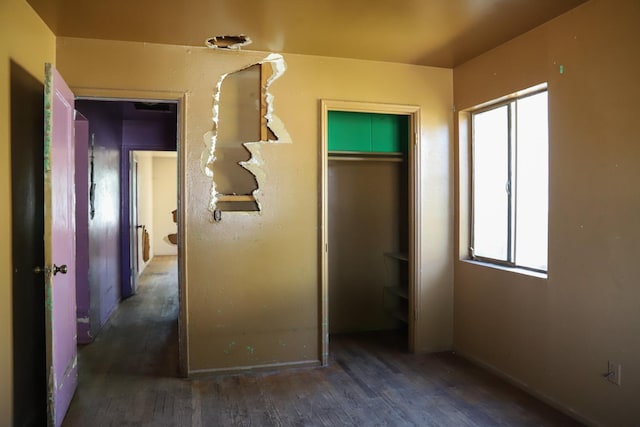 1315 W Fedora Ave, Fresno, CA 93705 - unfurnished bedroom featuring wood finished floors and a closet