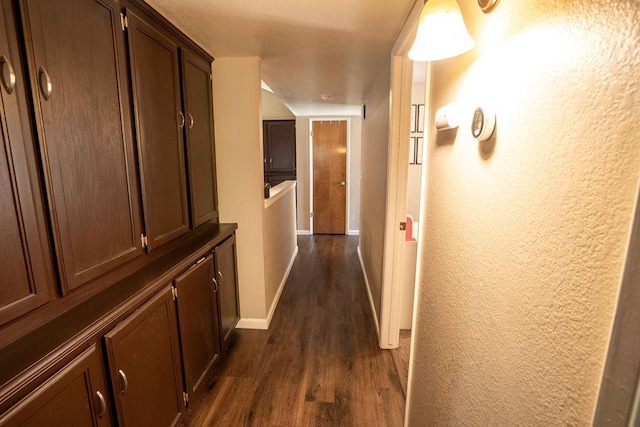 1603 E Serena Ave, Fresno, CA 93720 - corridor with dark wood finished floors and baseboards