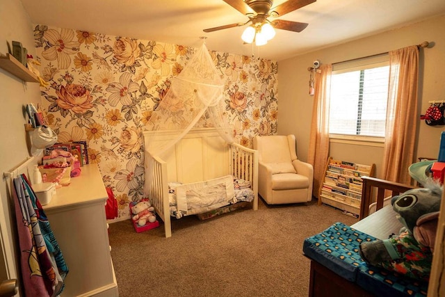 1603 E Serena Ave, Fresno, CA 93720 - bedroom featuring carpet floors and ceiling fan