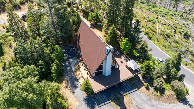 38303 Woodland Rd, Shaver Lake, CA 93664 - aerial view of property and surrounding area