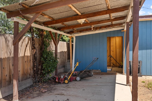 4003 E Fedora Ave, Fresno, CA 93726 - view of patio with cooling unit and an outdoor structure